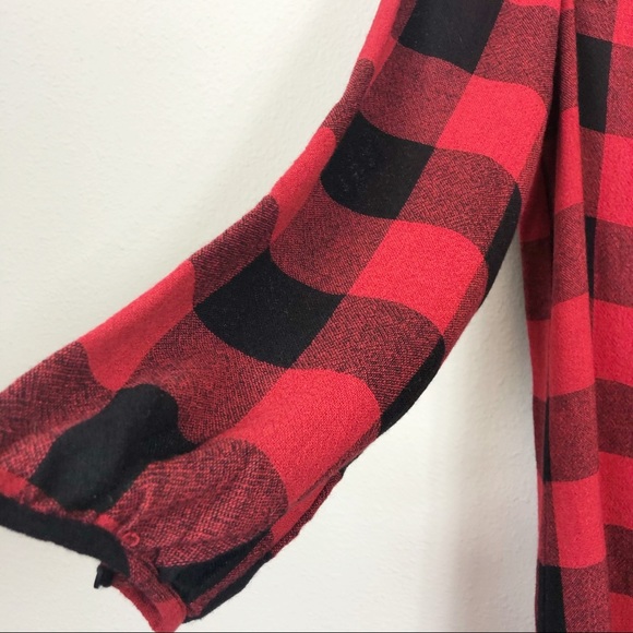 Madewell | Buffalo Check Wool Blend Tunic Dress - Picture 7 of 8